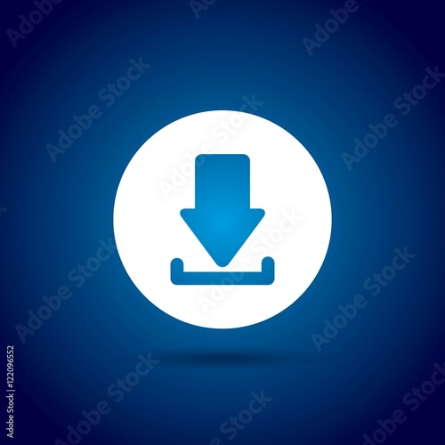 arrow download file icon vector illustration design