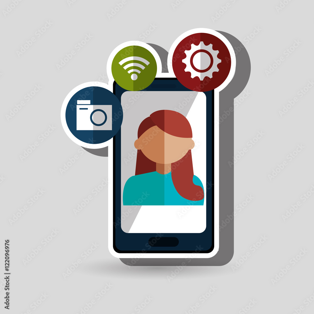 avatar smartphone play vector illustration eps 10 avatar smartphone play vector illustration eps 10