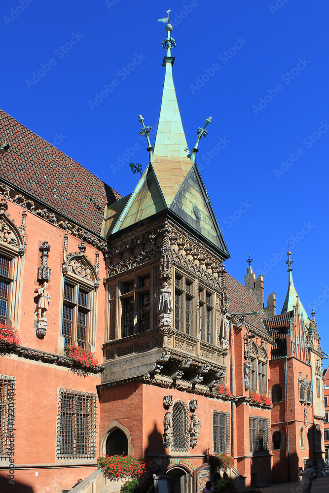 WROCLAW, POLAND - September12, 2016: Historical City hall. Wroclaw is the capital of Lower Silesia