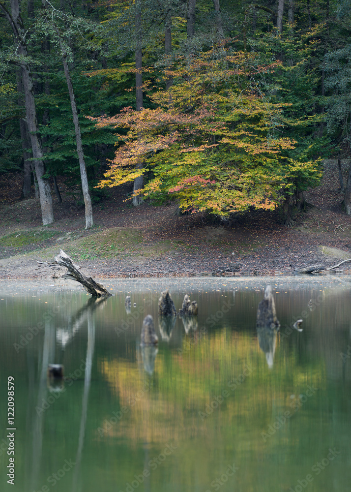 Obraz premium Churet Lake, Mazandaran, Iran