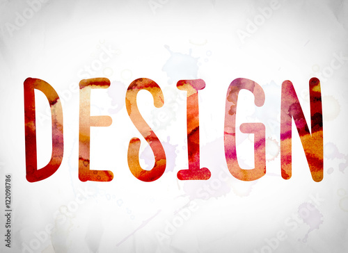 Design Concept Watercolor Word Art