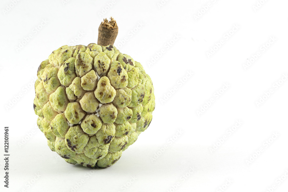 Fototapeta premium sugar apple isolated on white background