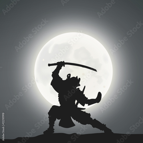 A Samurai Under The Moonlight 