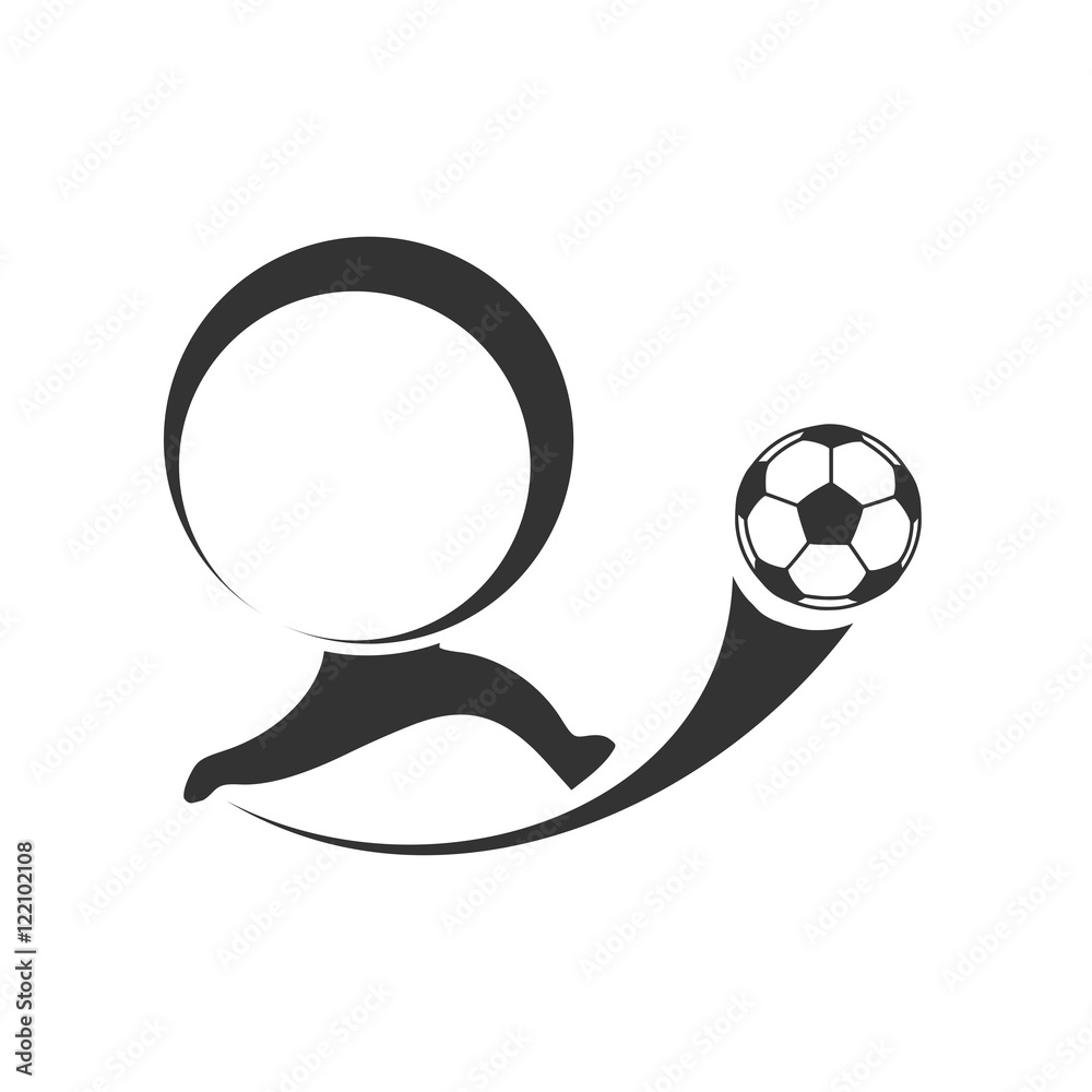 Bubble soccer logo design Stock Vector Adobe Stock