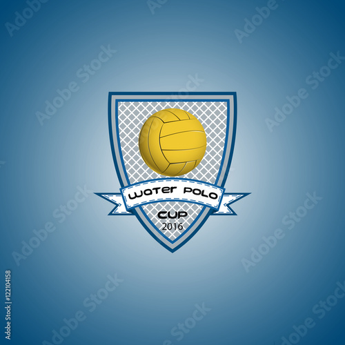 Water polo logo for the team and the cup