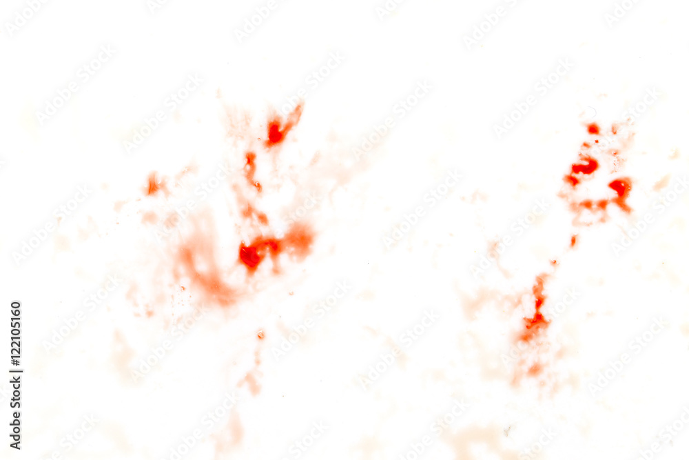 Fototapeta premium blood stains on a white background