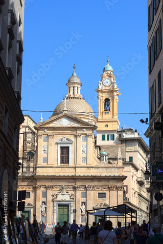 Church Chiesa del Gesu in Genoa, Italy © johannes86