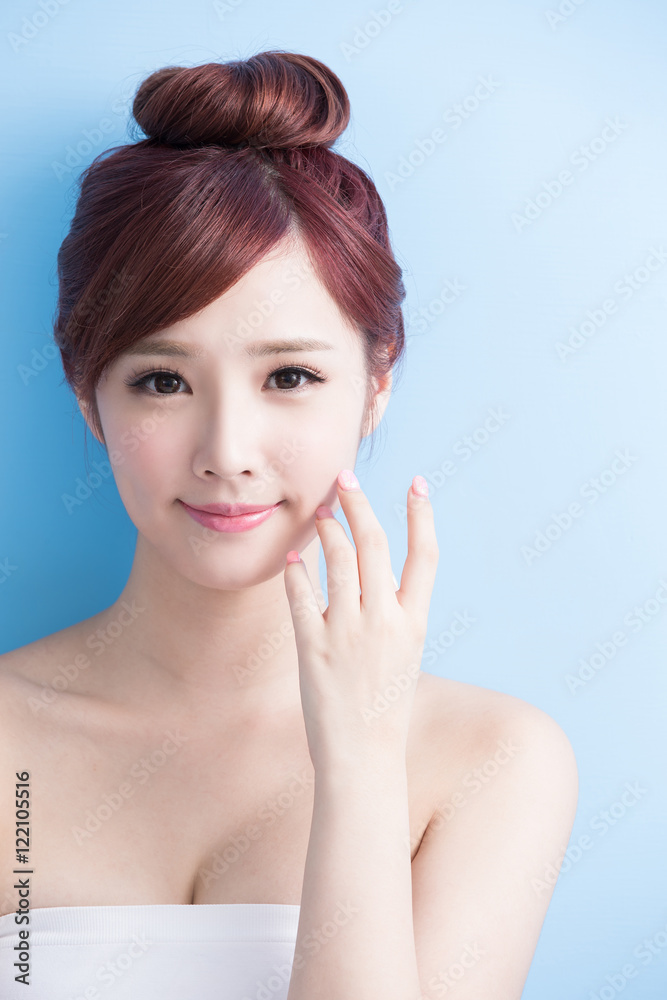 beauty woman smile to you