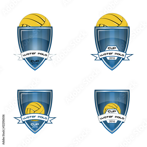 Set water polo logo for the team and the cup