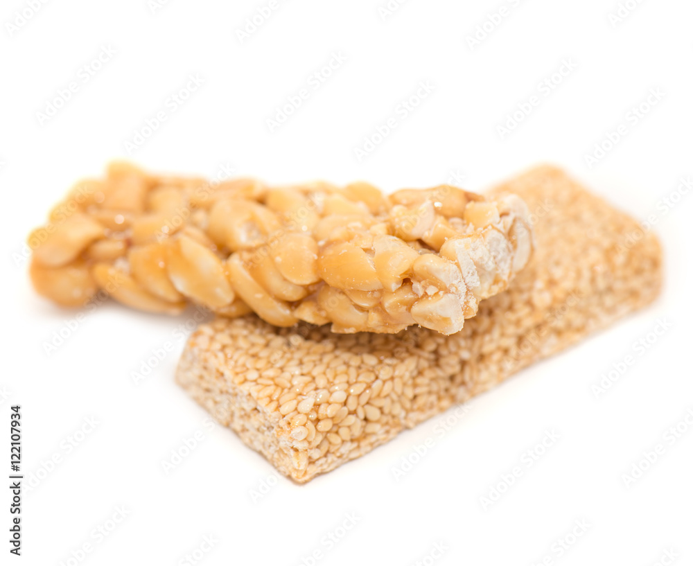 Kozinaki isolated on white background
