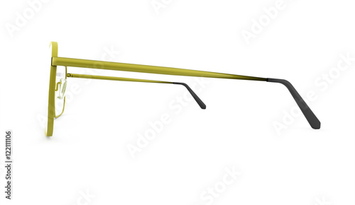 Glases on white background isolated