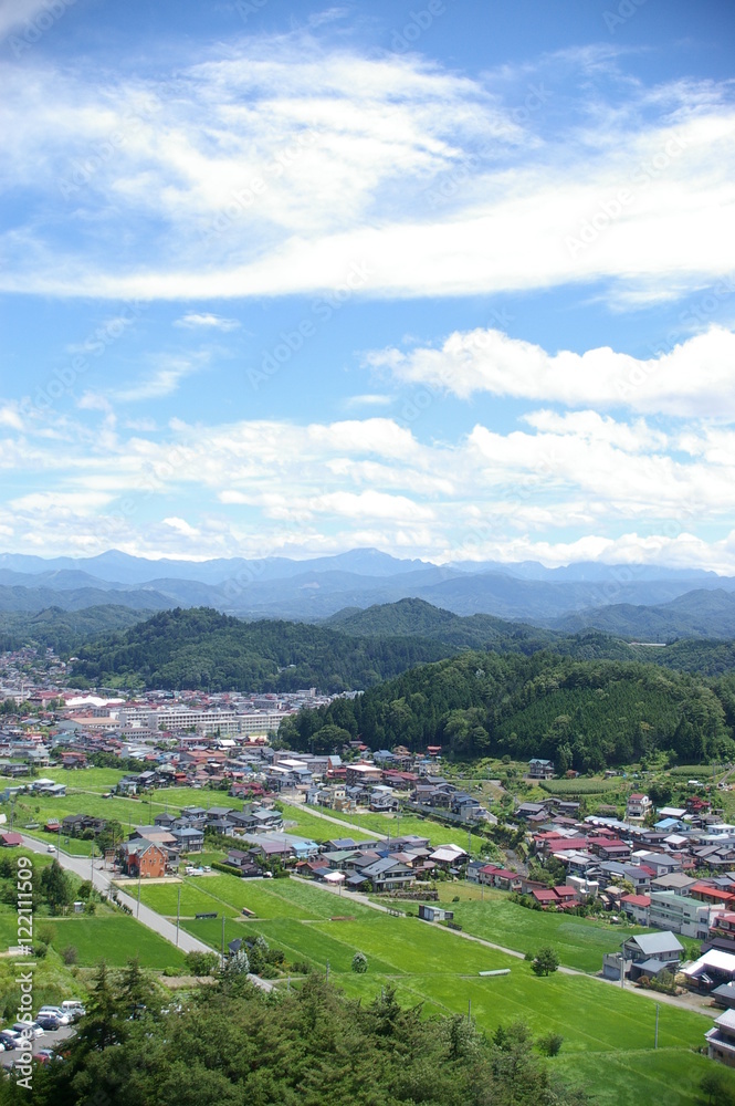 Summer in a Japanese countryside Summer in a Japanese countryside