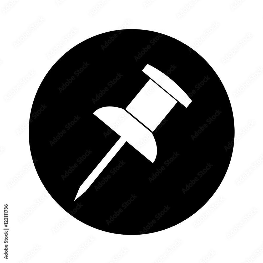 push pin icon illustration design
