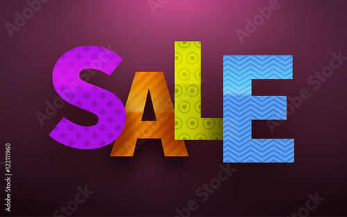 sale word vector background photo