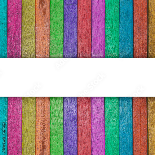 colorful wood frame