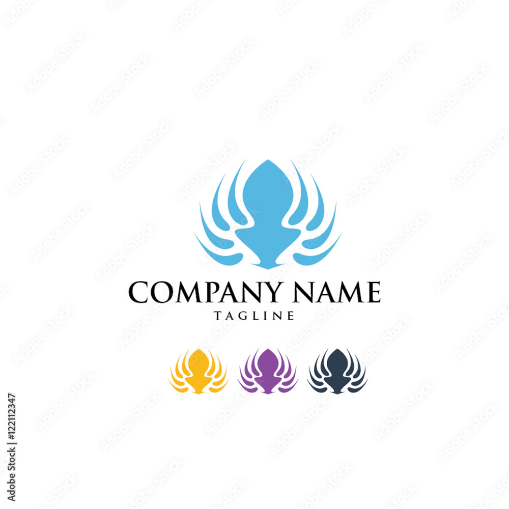 Yoga Namaste Om Pilates Logo Icon Vector Yoga Namaste Om Pilates Logo Icon Vector