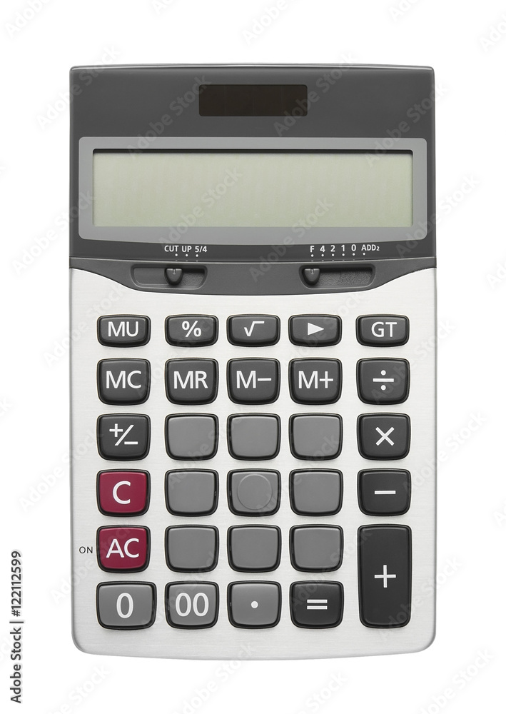 blank button on calculator, included clipping path blank button on calculator, included clipping path