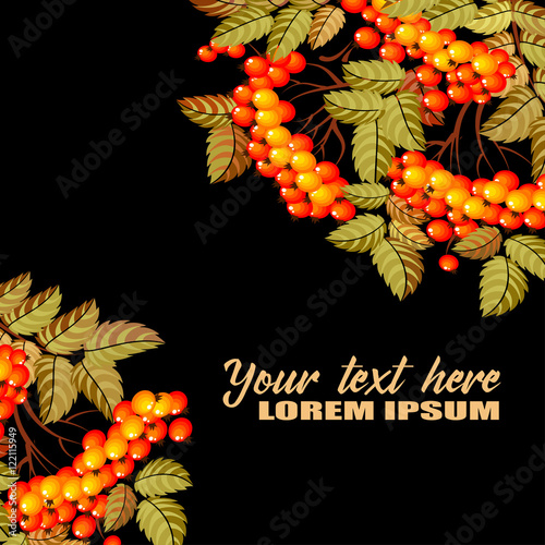 Russian Khokhloma painting ,Russian style decoration and design element, vector graphics.