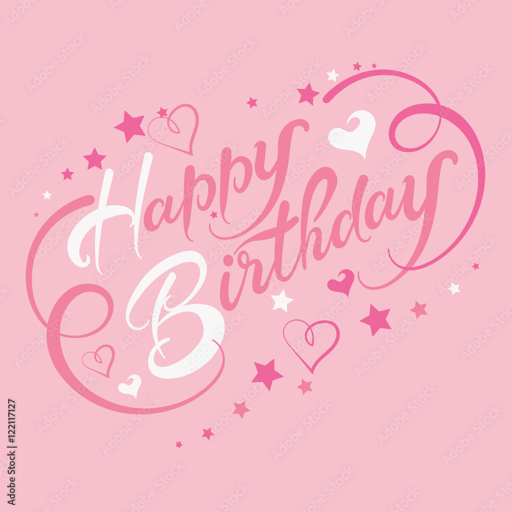 Happy Birthday, vector art Happy Birthday, vector art