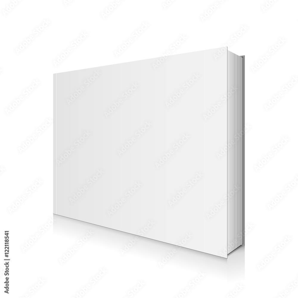 Blank, White Book Cover Vector Illustration.
Blank, White Book Cover Vector Illustration.