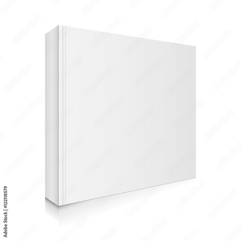Blank, White Book Cover Vector Illustration.
Blank, White Book Cover Vector Illustration.