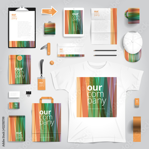 Corporate identity print template