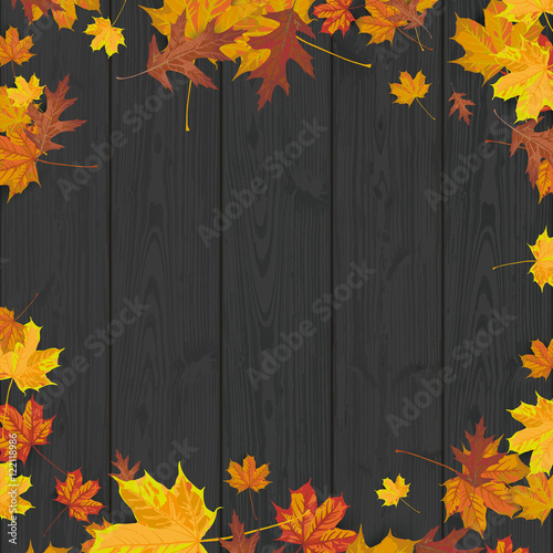 Black Wood Background