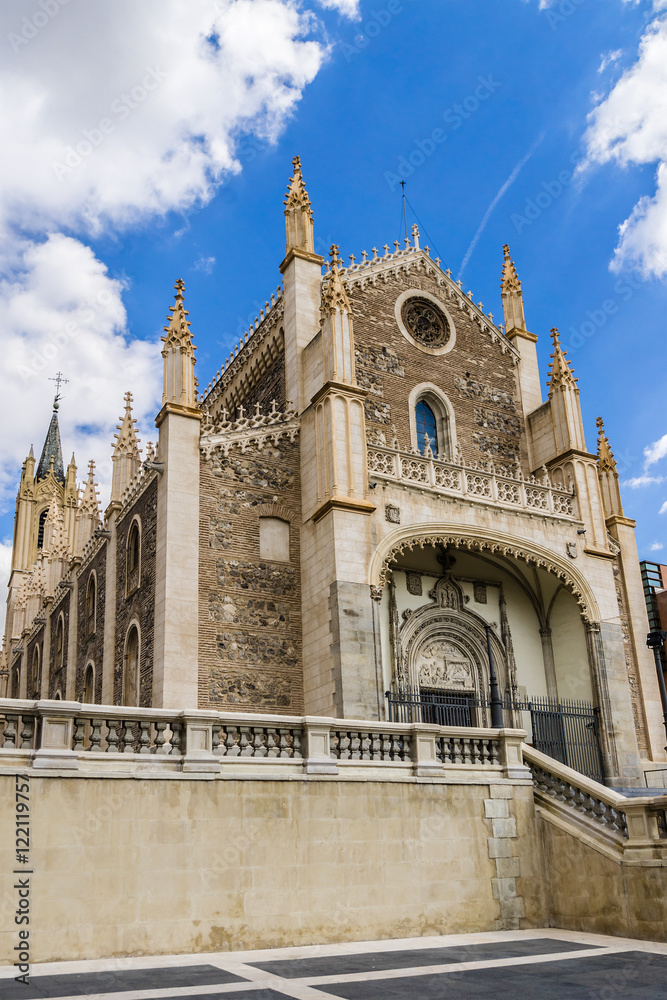 Church St. Jerome the Royal (San Jeronimo el Real) Madrid Spain.