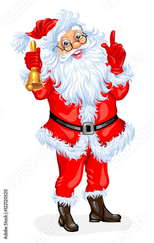 Santa Claus with a bell