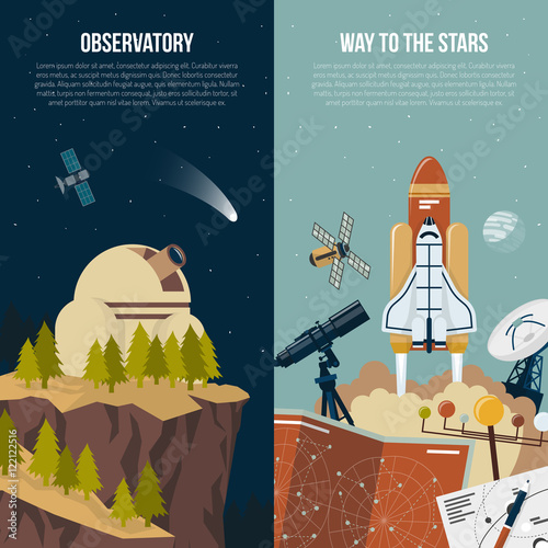 Astronomy Vertical Banners