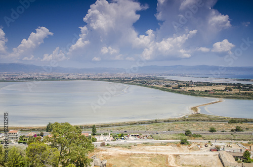 Viewpoint of Monte Urpinu in Cagliari, Italy
