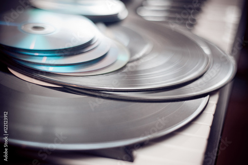 Vinyl records and CD
