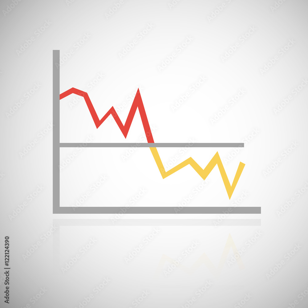 Illustration of business graph and charts