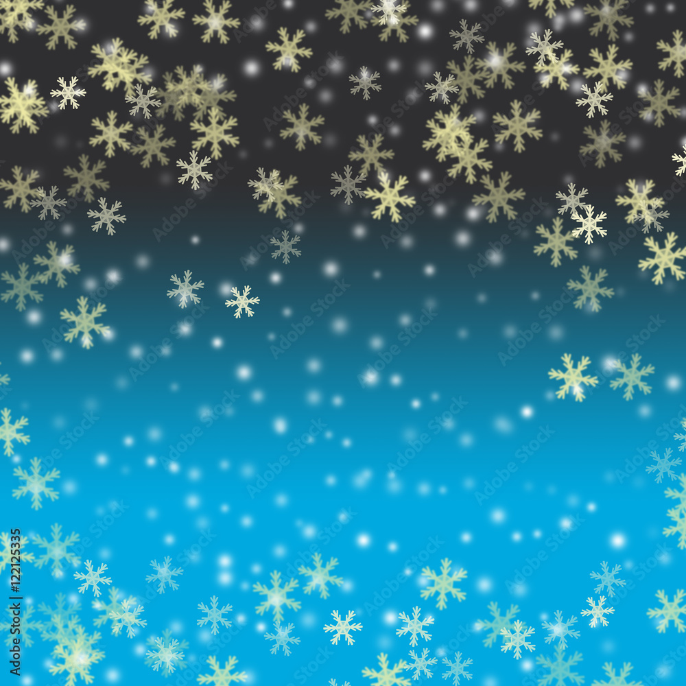 Snow flakes Abstract winter background