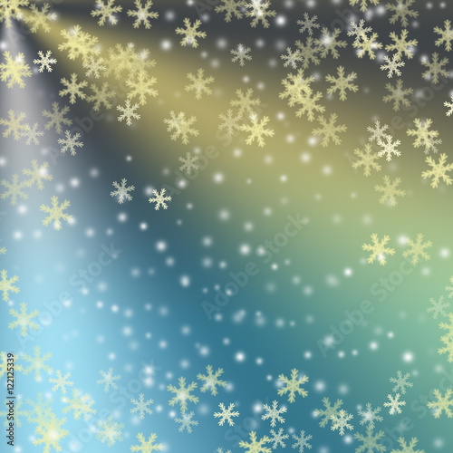 Snow flakes Abstract winter background