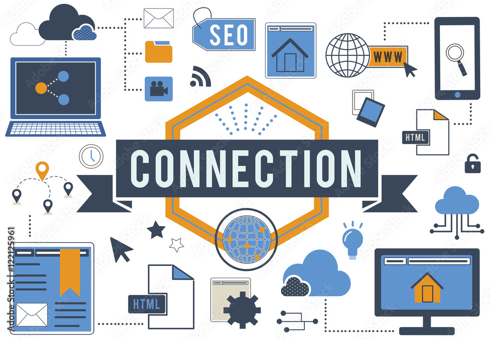 Connection Networking Online Internet Concept Connection Networking Online Internet Concept