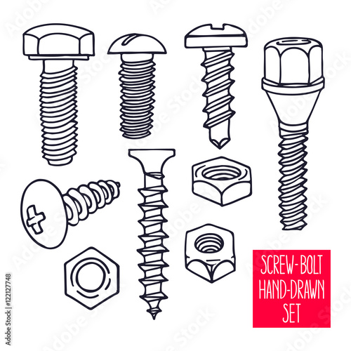 set of sketch screws