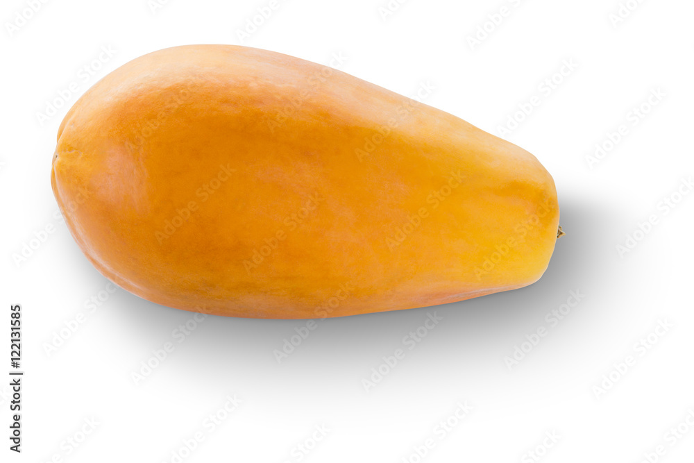 ripe papaya fruit holland species isolated on white background w ripe papaya fruit holland species isolated on white background w
