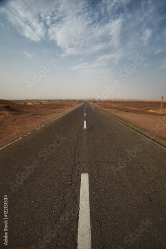 Road in the Kalute desert