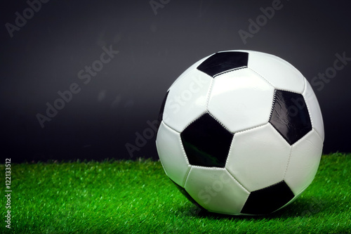 soccer ball on the green field © fotofabrika