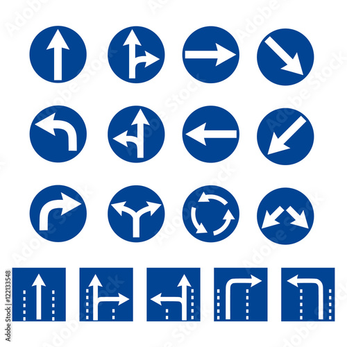 Square traffic sign