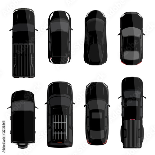 Black car set