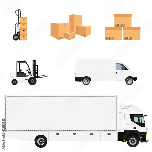 Delivery icon set