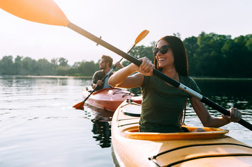 Nice day for kayaking. 