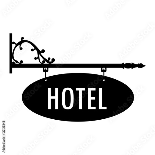 Hotel sign vector
