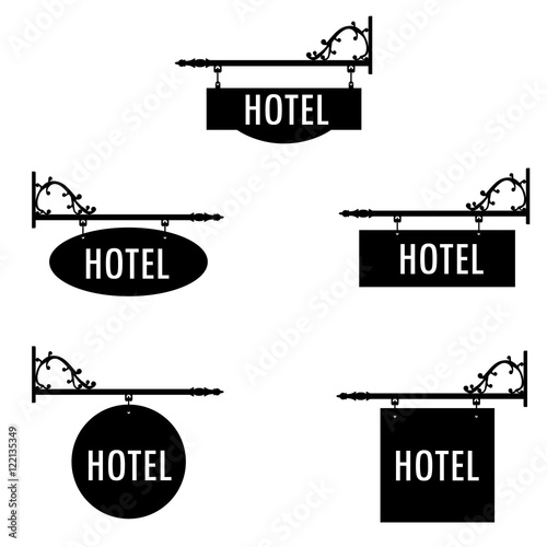 Vintage hotel sign