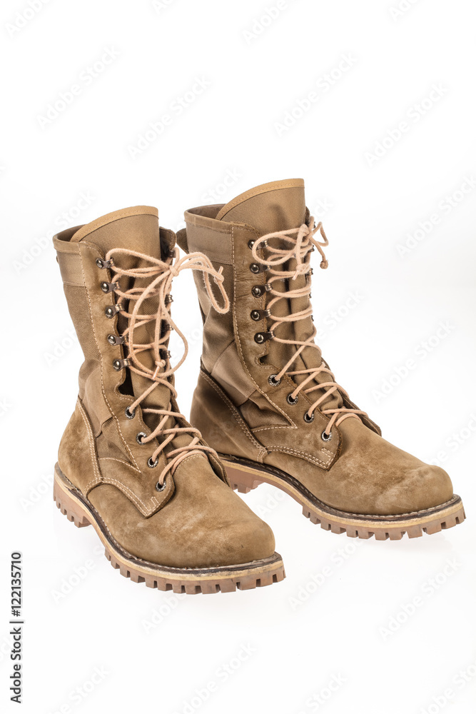Pair Of High Army Boots