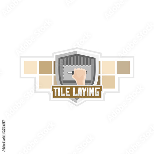 Tile laying logo