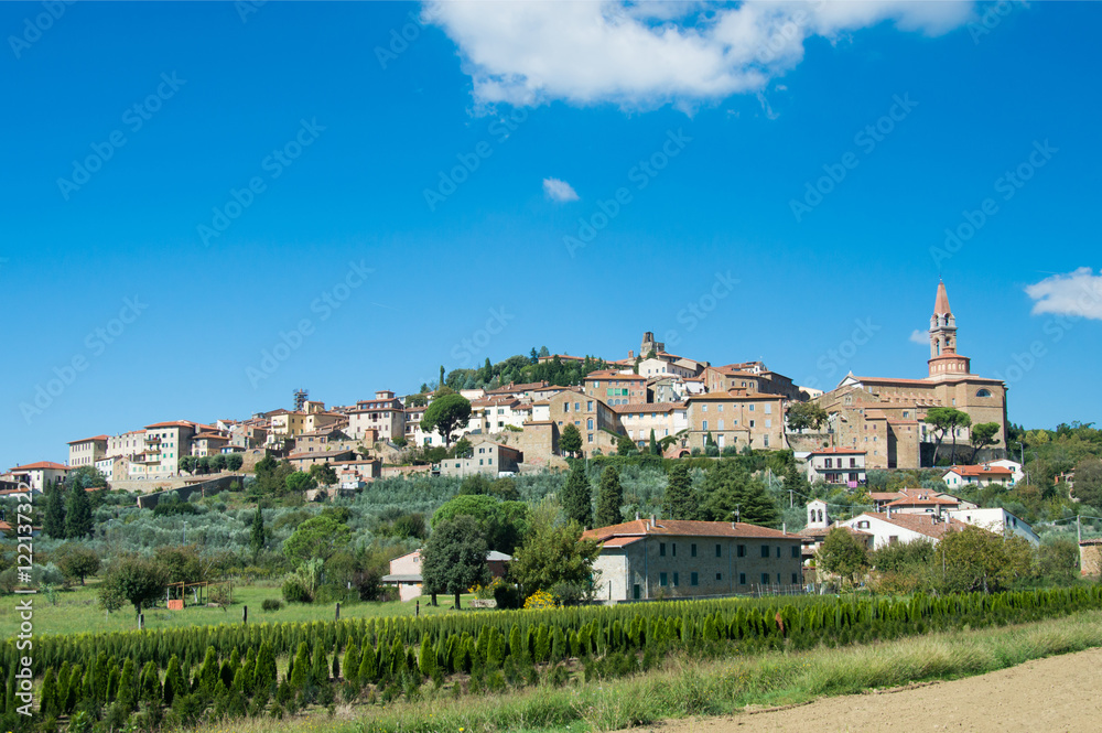 The city walls of Castiglion Fiorentino in Tuscany