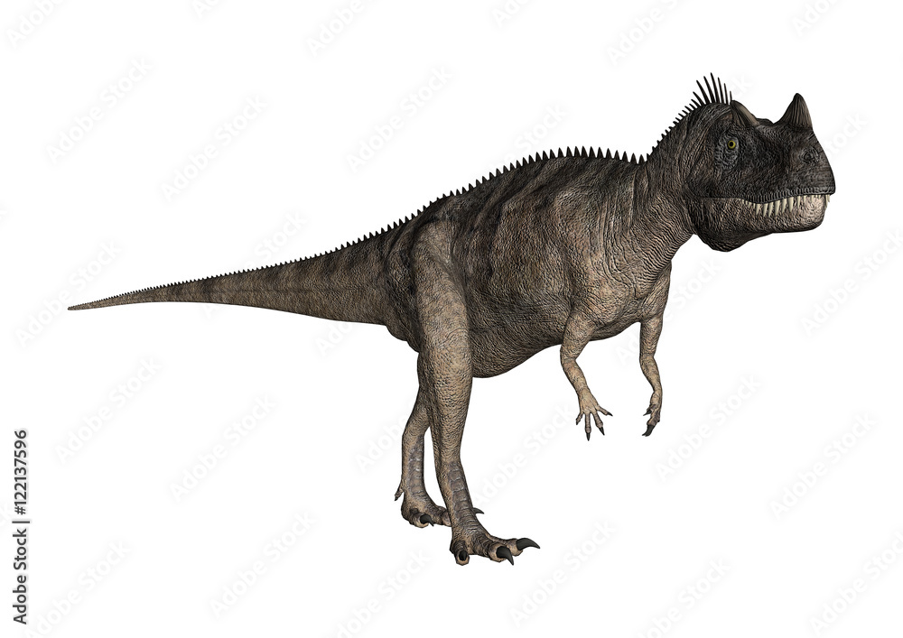3D Rendering Dinosaur Ceratosaurus on White 3D Rendering Dinosaur Ceratosaurus on White